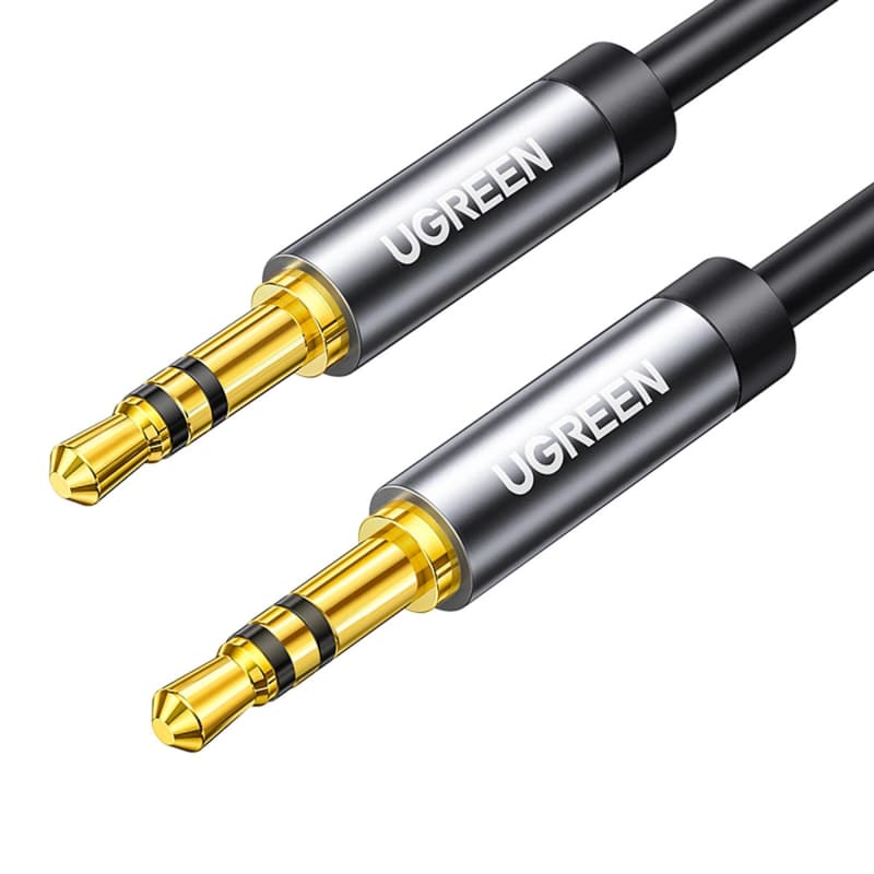 Качествен 3.5 мм. аудио кабел - 3.5mm to 3.5mm Audio Cable Ugreen AV119 (black) (100 см)