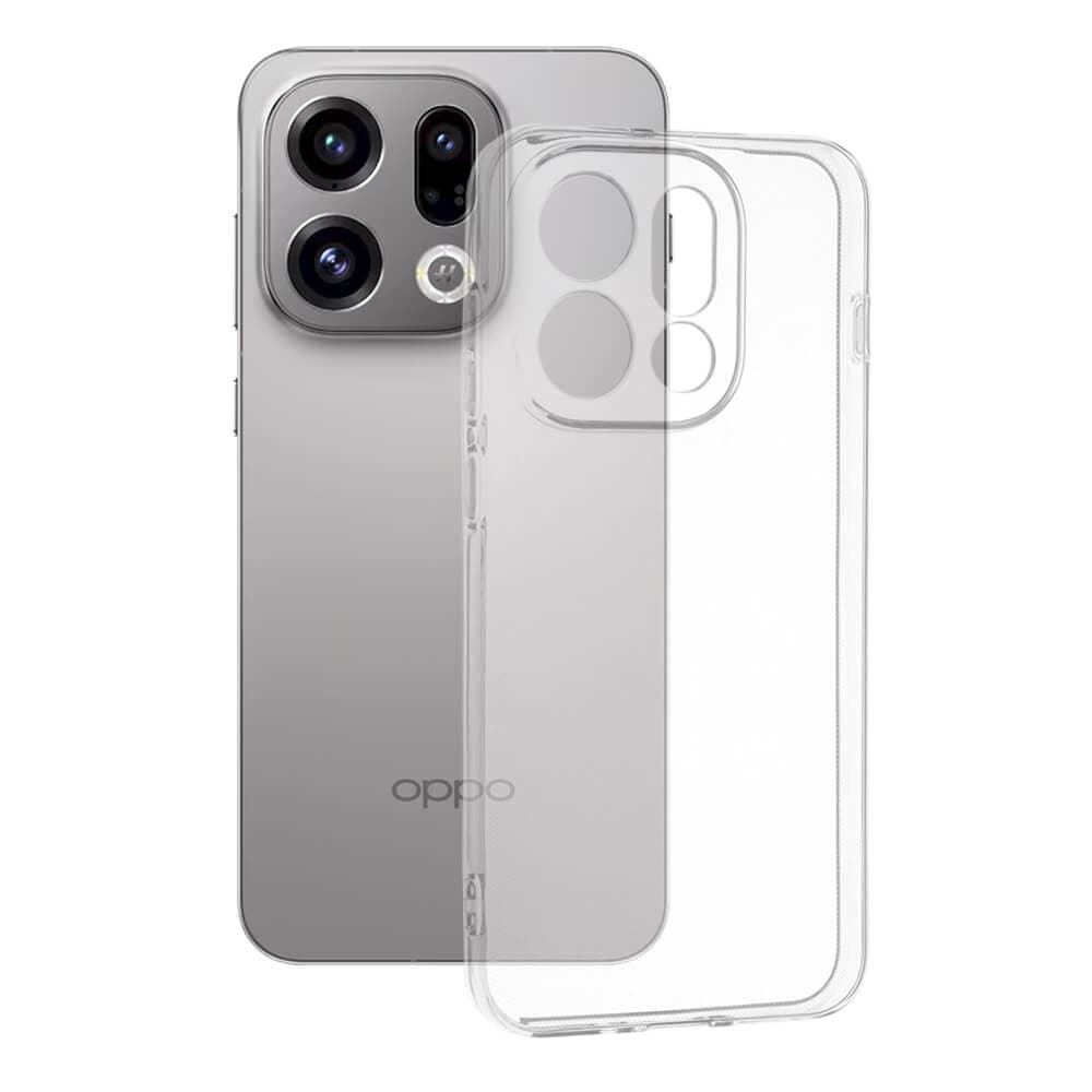 Силиконов (TPU) калъф за Oppo Find X9 Pro - Techsuit Clear Silicone Case (прозрачен)