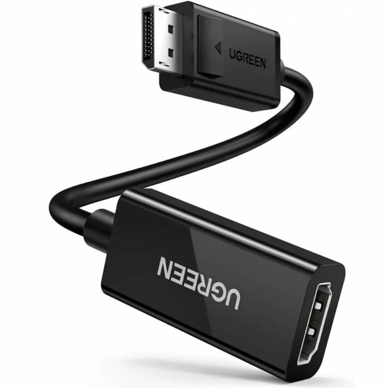 Видео адаптер мъжко DisplayPort към женско HDMI - Ugreen MM137 DisplayPort to HDMI 4K Adapter (black)