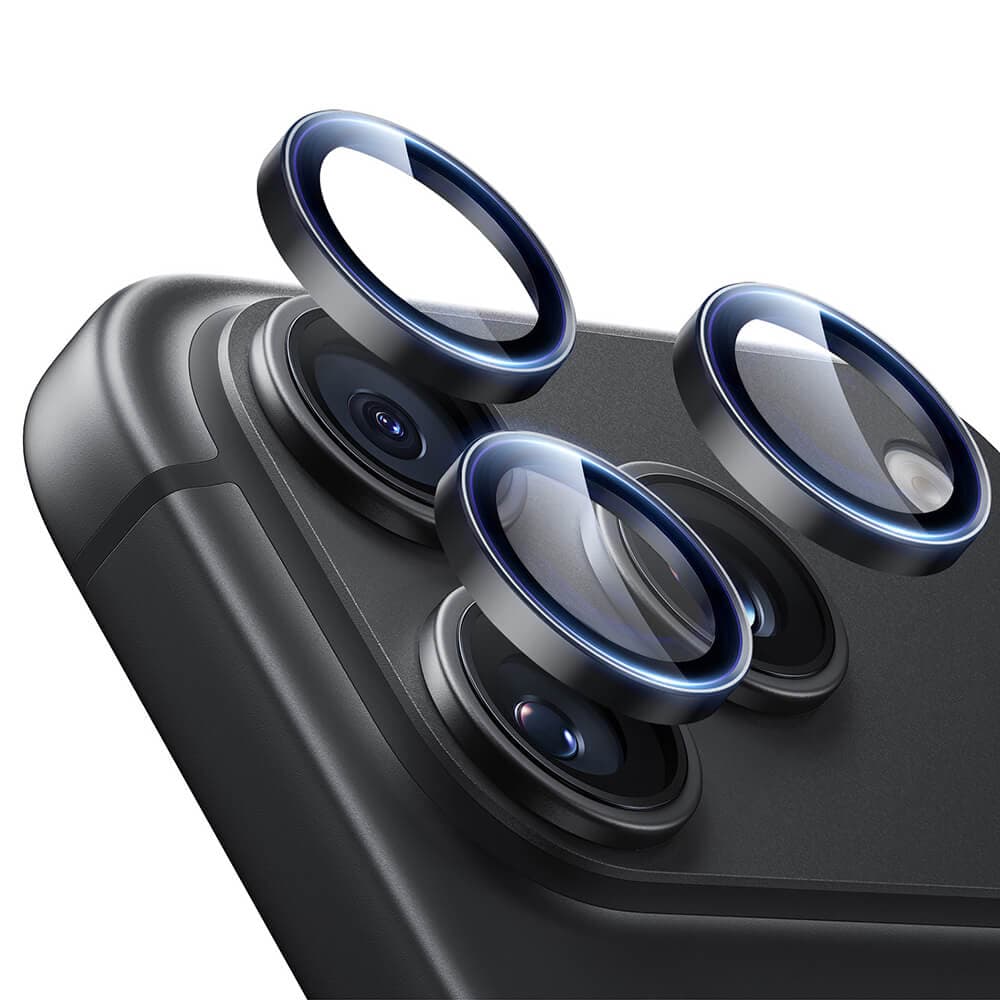 Предпазни стъклени лещи за камерата на iPhone 18 Pro, iPhone 18 Pro Max - ESR Armorite Camera Lens Glass Protector (black)