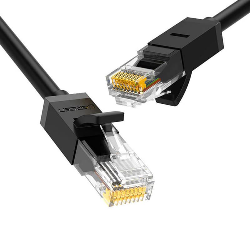 Gigabit Ethernet RJ45 Cat 6 кабел - Ugreen NW102 Network Cable UTP Cat6 (15m) (black)