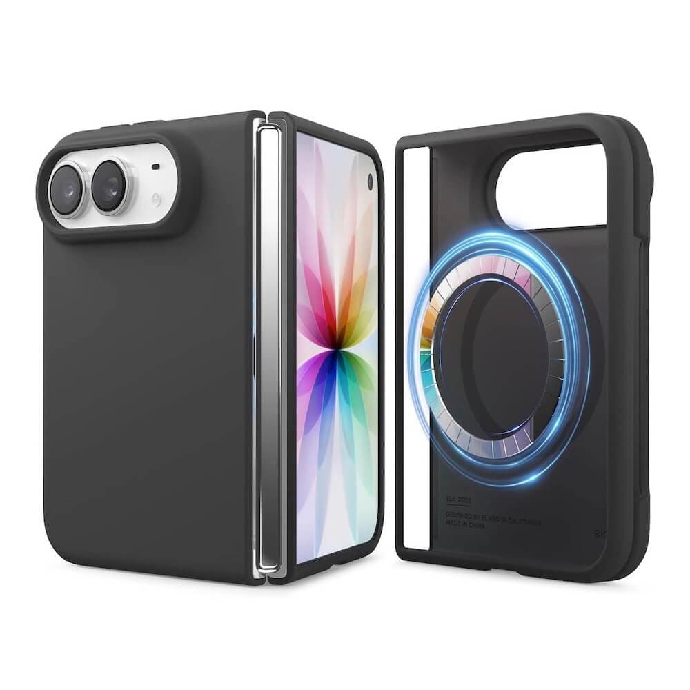 Силиконов (TPU) калъф с MagSafe за iPhone Duo - Elago Magnetic Soft Silicone Case (black)