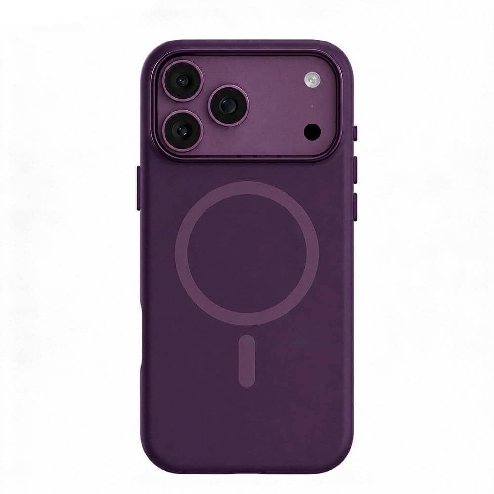 Силиконов (TPU) калъф с MagSafe за iPhone 18 Pro, iPhone 17 Pro - Mutural Pure Soft Silicone MagSafe Case (dark cherry)