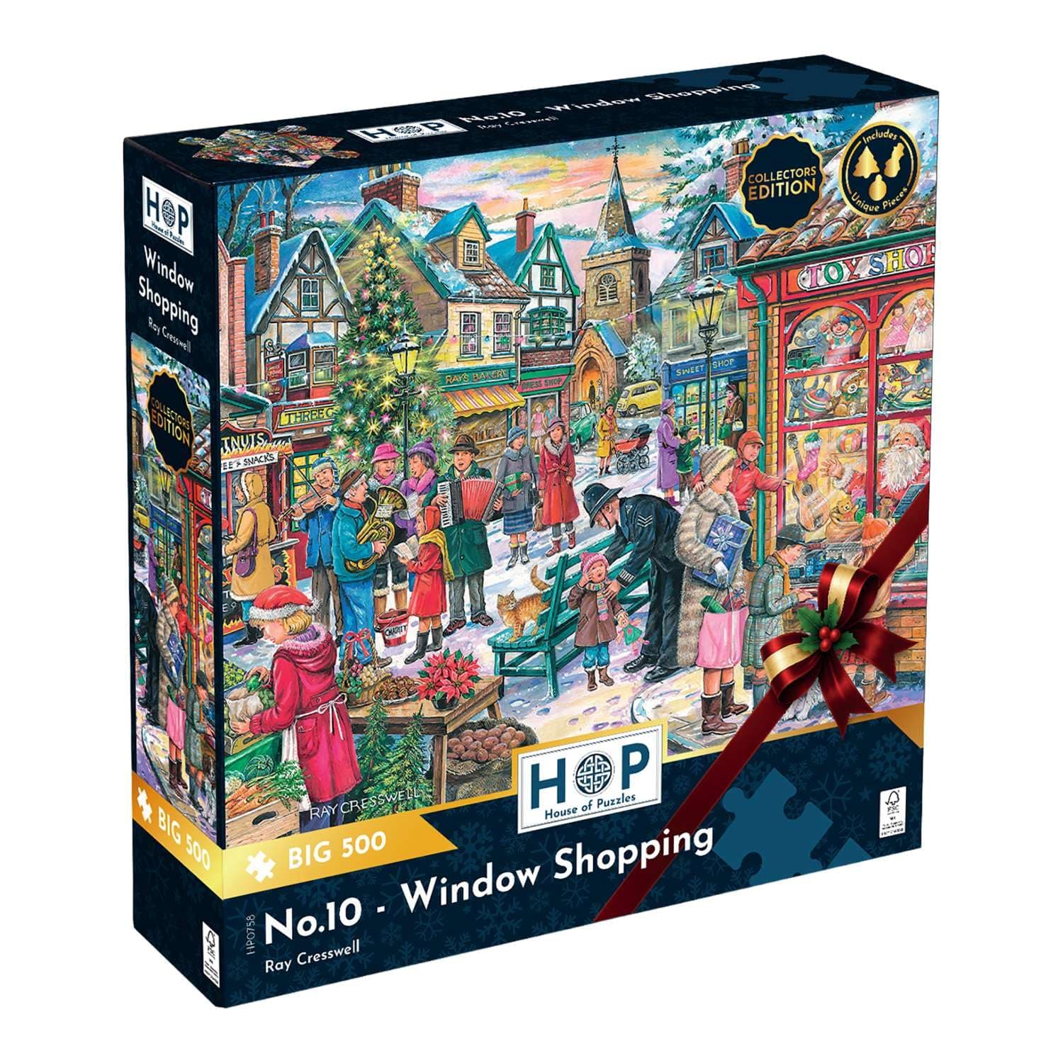 Пъзел с едри части 500 - Разглеждане на витрини - The House of Puzzles