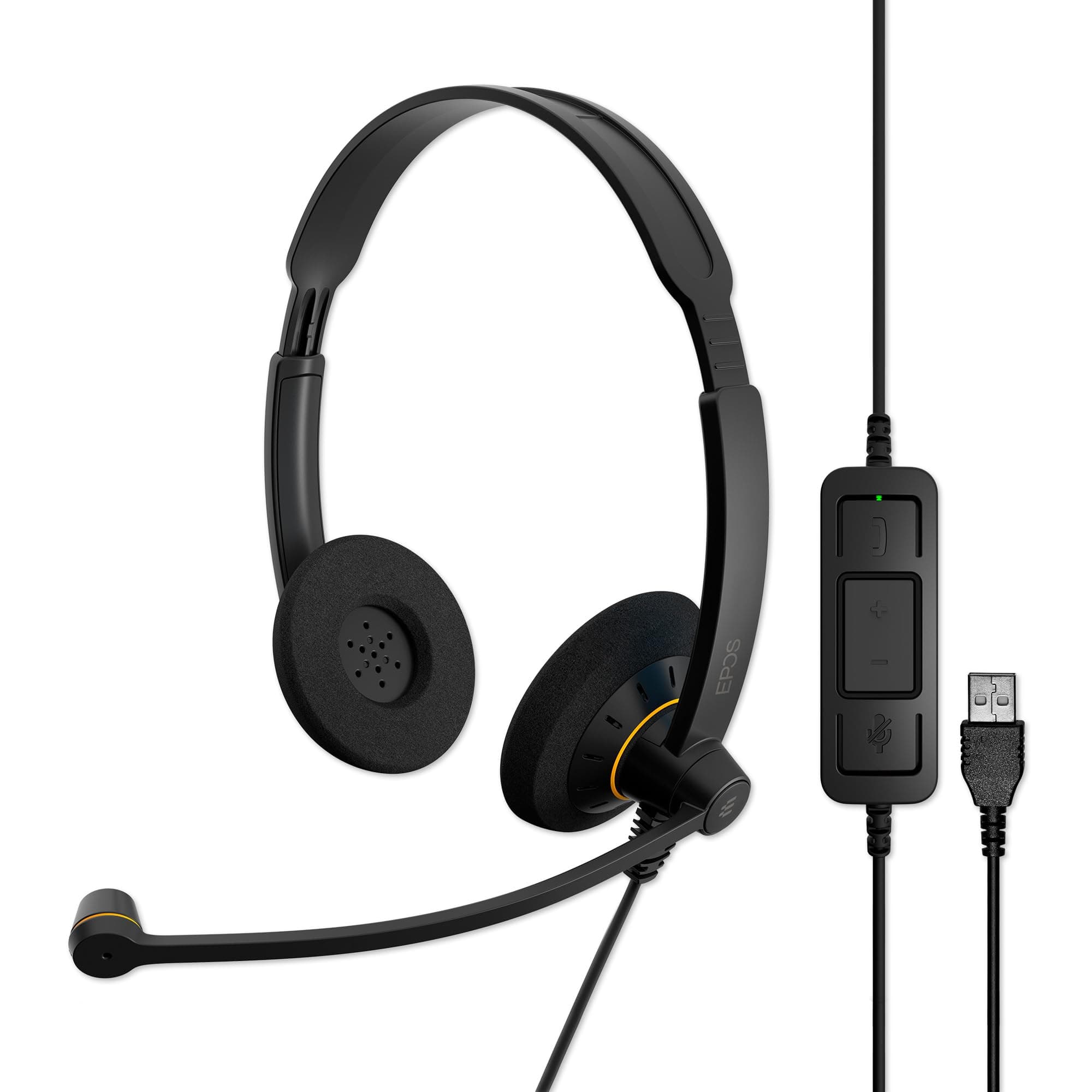 Слушалки Sennheiser IMPACT SC 60 USB ML 1000551, шумопотискащ микрофон, USB, ActiveGard, сертифицирани за Skype for Business, черни