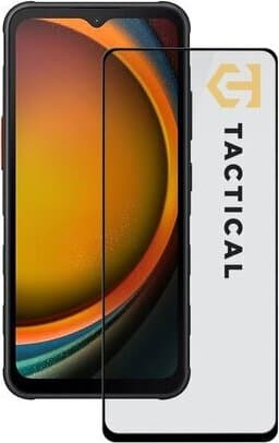 Стъклено защитно покритие за целия дисплей на на Samsung Galaxy XCover 7 - Tactical Glass Shield 5D (прозрачен-черен)