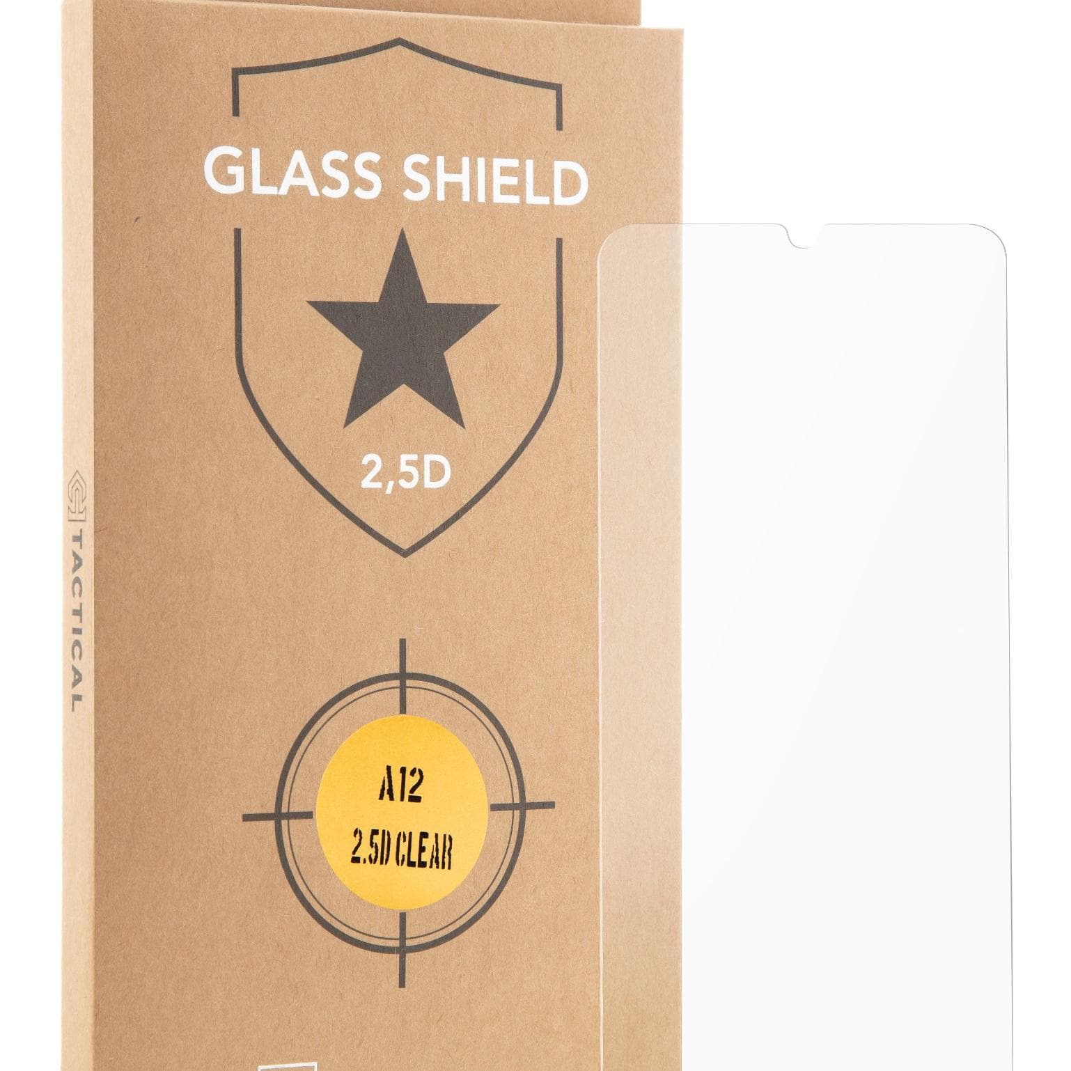 Калено стъклено защитно покритие за дисплея на Samsung Galaxy M12, Galaxy A32 5G, Galaxy A12, Galaxy A02s - Tactical Glass Shield 2.5D (прозрачен)