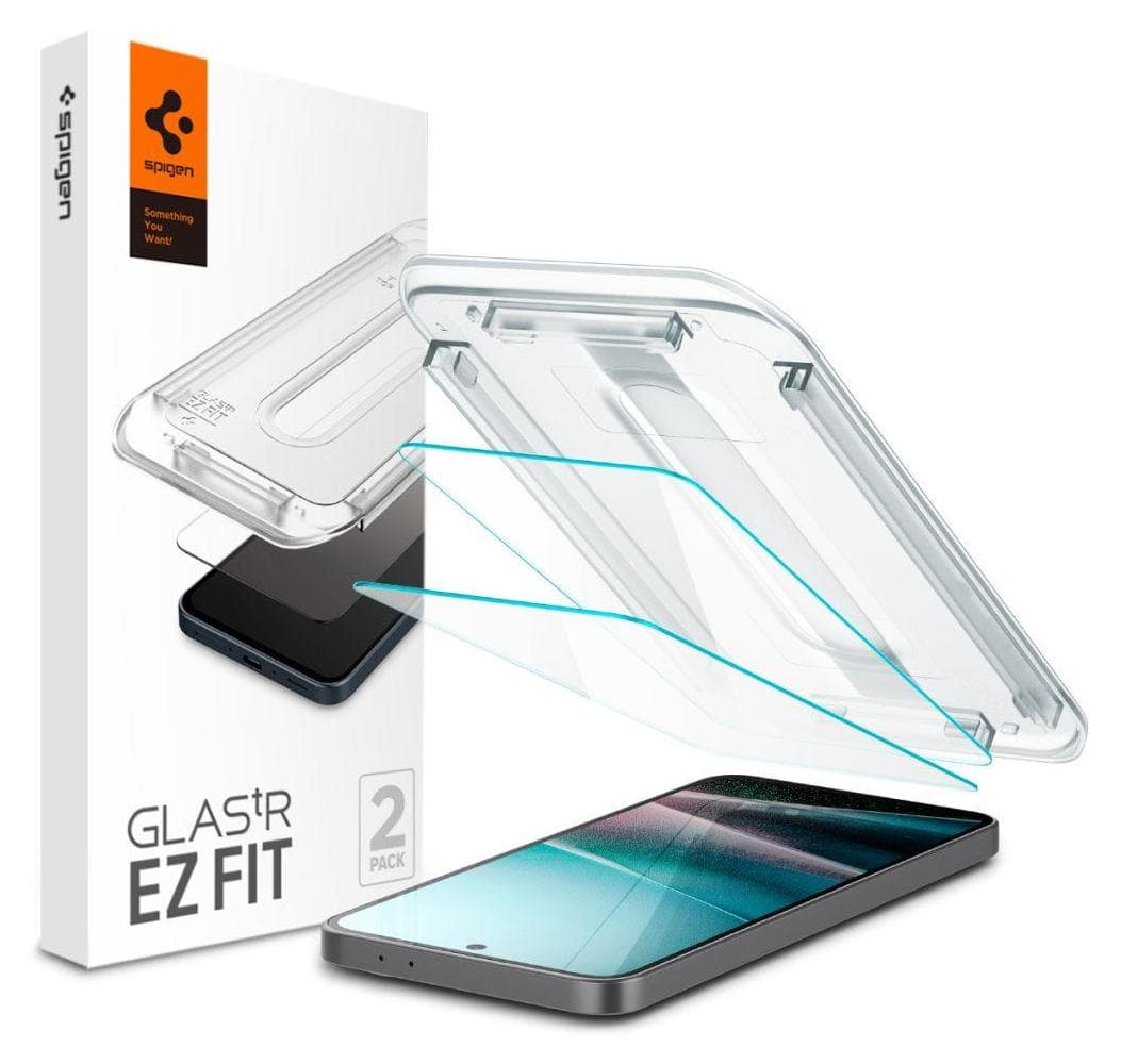 2 броя стъклени защитни покрития за дисплея на Samsung Galaxy A36 5G - Spigen Glas.tR EZ Fit Tempered Glass 2 Pack (прозрачен)