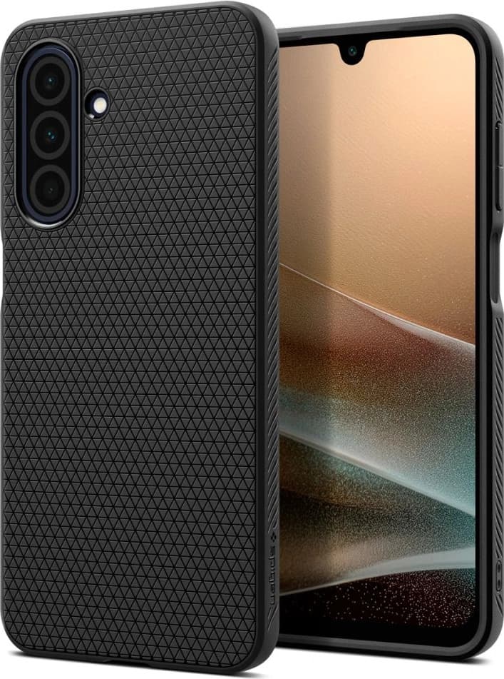 Силиконов (TPU) калъф с висока степен на защита за Samsung Galaxy A26 5G - Spigen Liquid Air Case (черен)