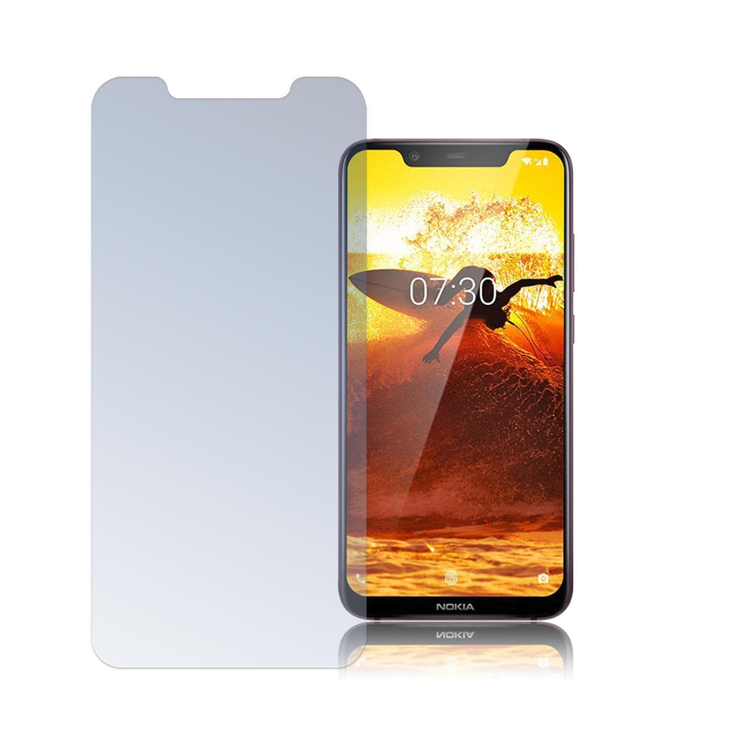 Калено стъклено защитно покритие за дисплея на Nokia 8.1 - 4smarts Second Glass Limited Cover (прозрачен)