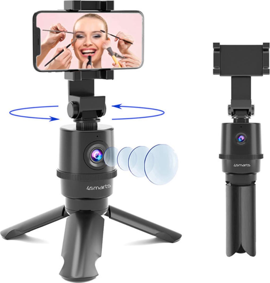 Трипод следящ движението ви, докато снимате, за камери и смартфони - 4smarts FollowMe LoomiPod Holder with Motion Tracking (черен)