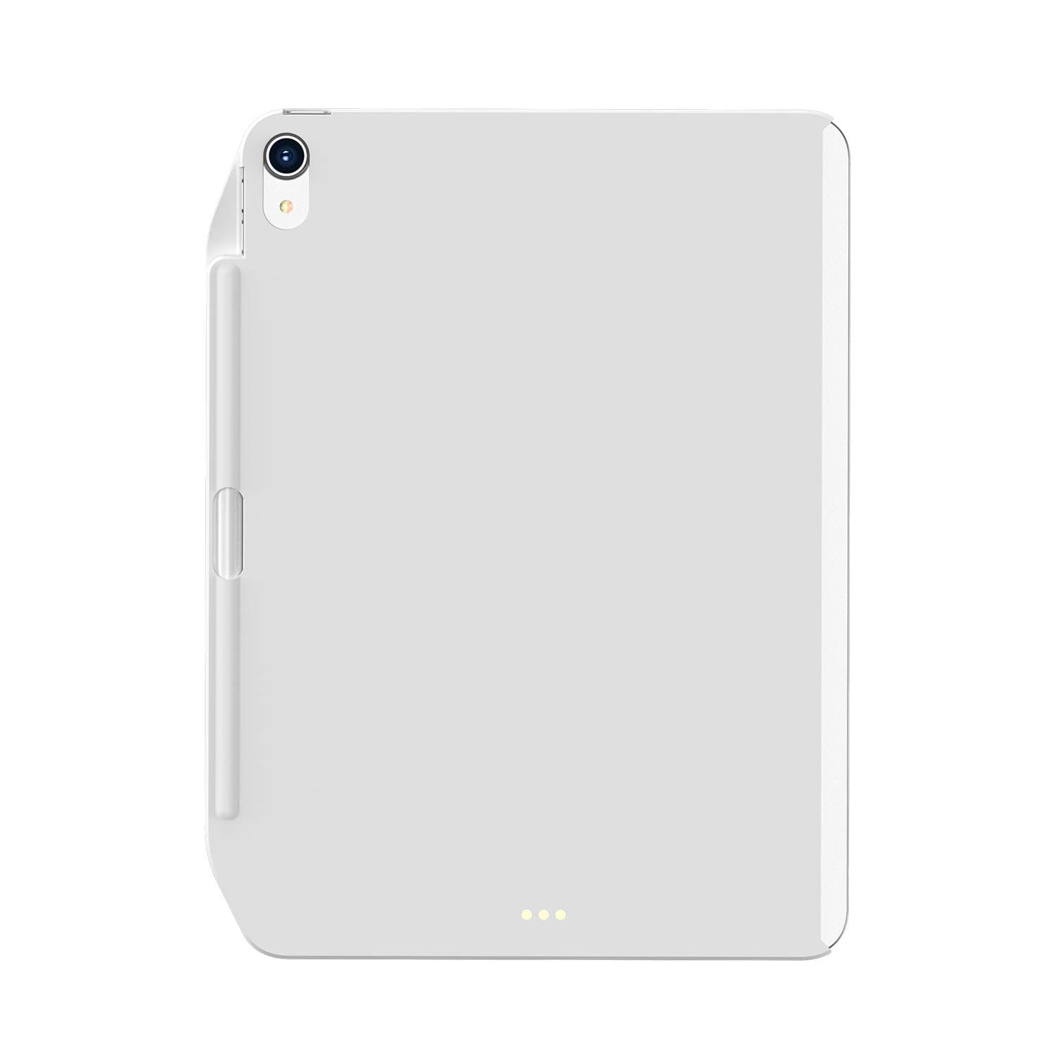 Поликарбонатов кейс (с отделение за Apple Pencil 2) за iPad Pro 12.9 (2018) (съвместим с Apple Smart Keyboard, Smart Folio) - SwitchEasy CoverBuddy Case (бял)
