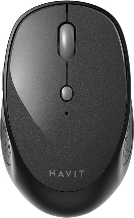 Ергономична безжична мишка (за Mac и PC) - Havit MS78GT Plus Wireless Mouse 2.4Ghz (сив)