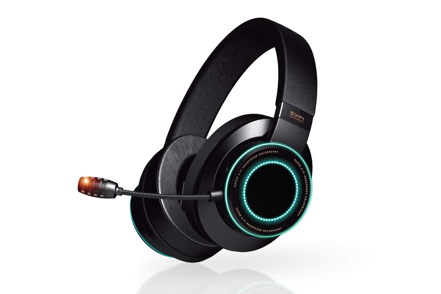 Слушалки Creative SXFI Gamer, микрофон, 50mm драйвери, подсветка, черни
