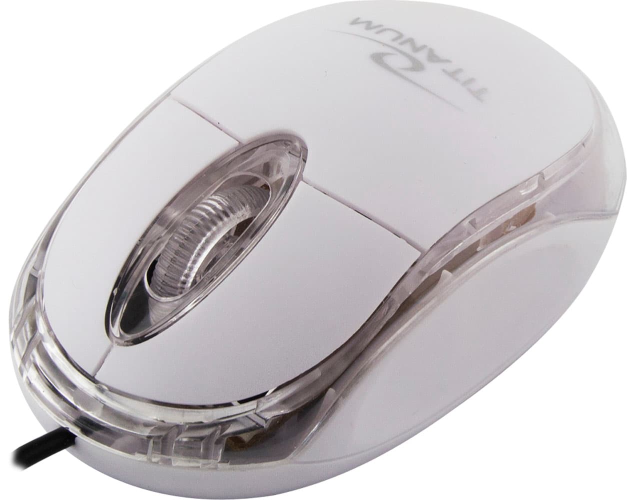 Жична оптична мишка за PC - Esperanza Titanium USB-A Optical Wired Mouse 1000DPI (бял)