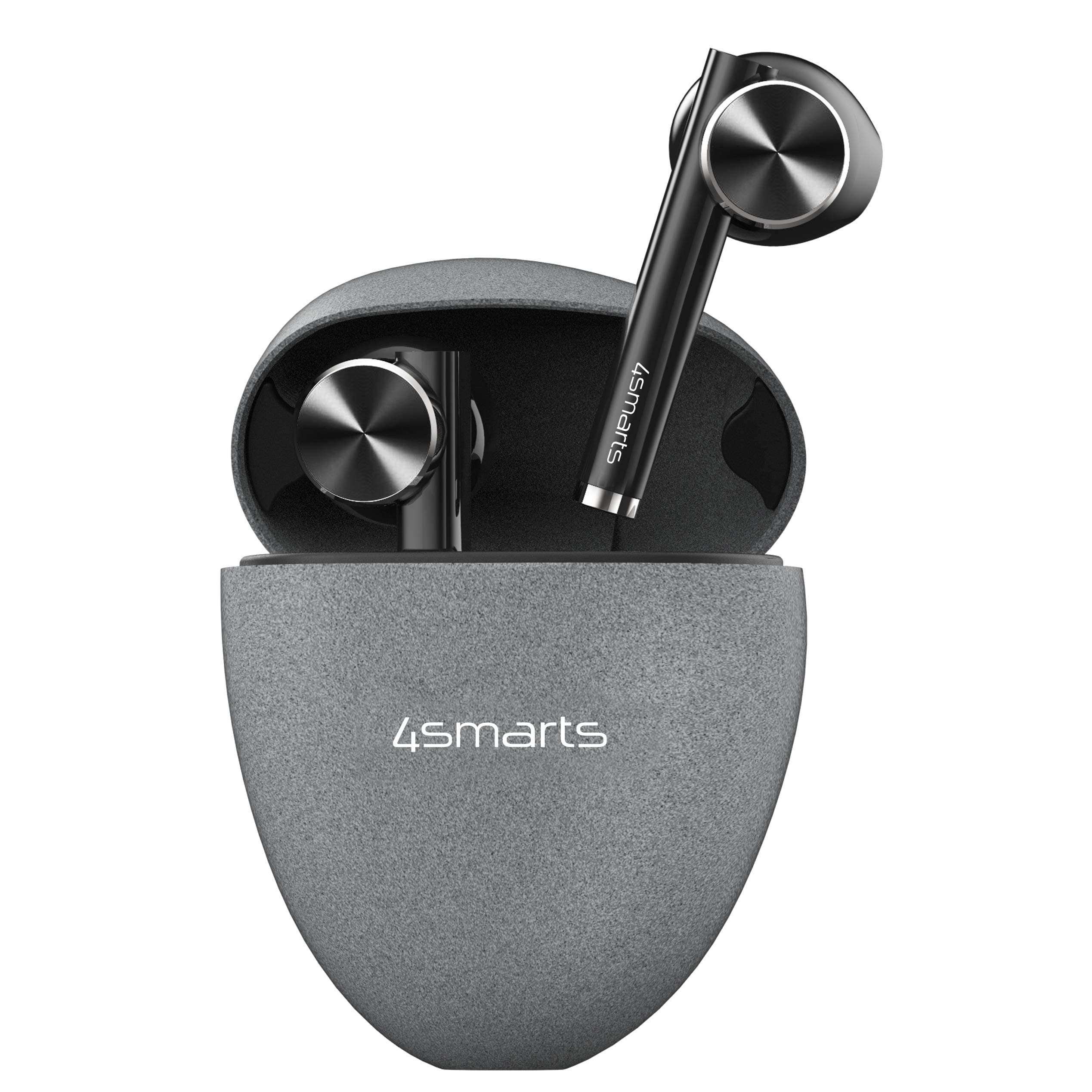 Слушалки 4smarts TWS Bluetooth Headphones Pebble, безжични, Bluetooth, до 4 часа време на работа, светлосив