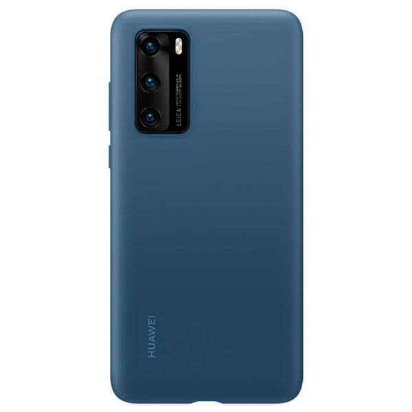 Оригинален силиконов (TPU) калъф за Huawei P40 - Huawei Silicone Cover Case (син)