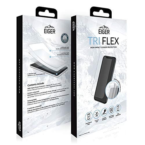 Качествено защитно покритие за дисплея на Huawei Y7/Pro/Prime (2019) - Eiger Tri Flex High Impact Film Screen Protector (един брой)