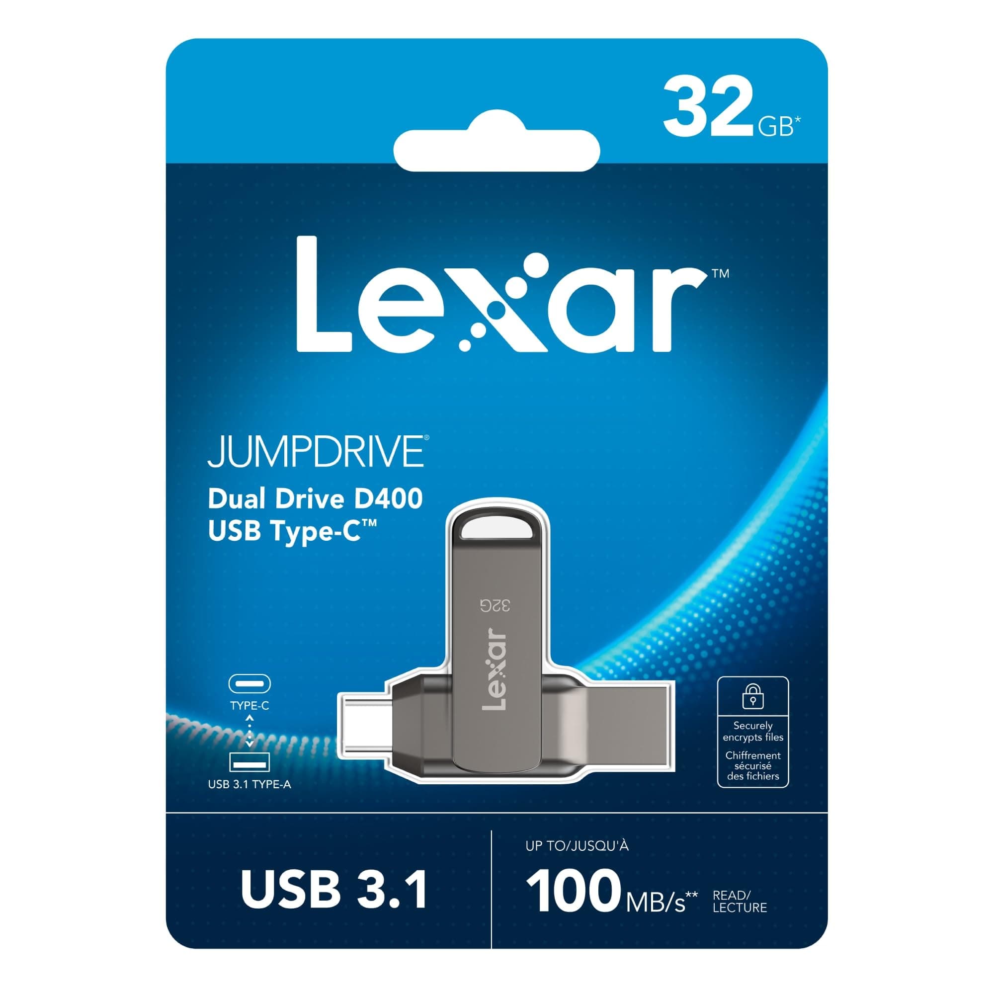 USB 3.1 32GB DUAL TYPE-C/USB-A 100MB/s LEXAR