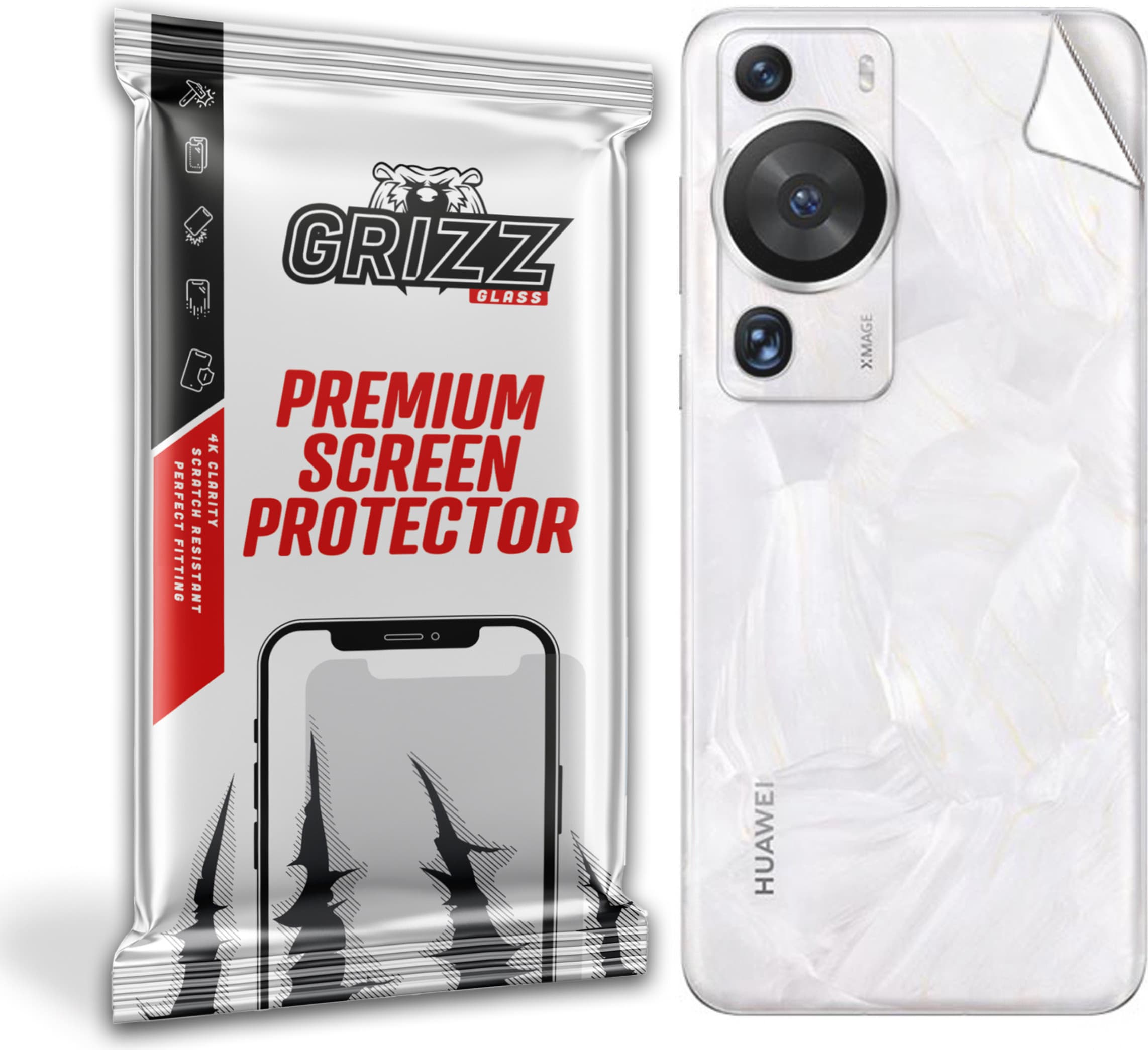 Матирано защитно покритие за задната част на Huawei P60 Pro - GrizzGlass SatinSkin Matte Back Film Protector (матиран)