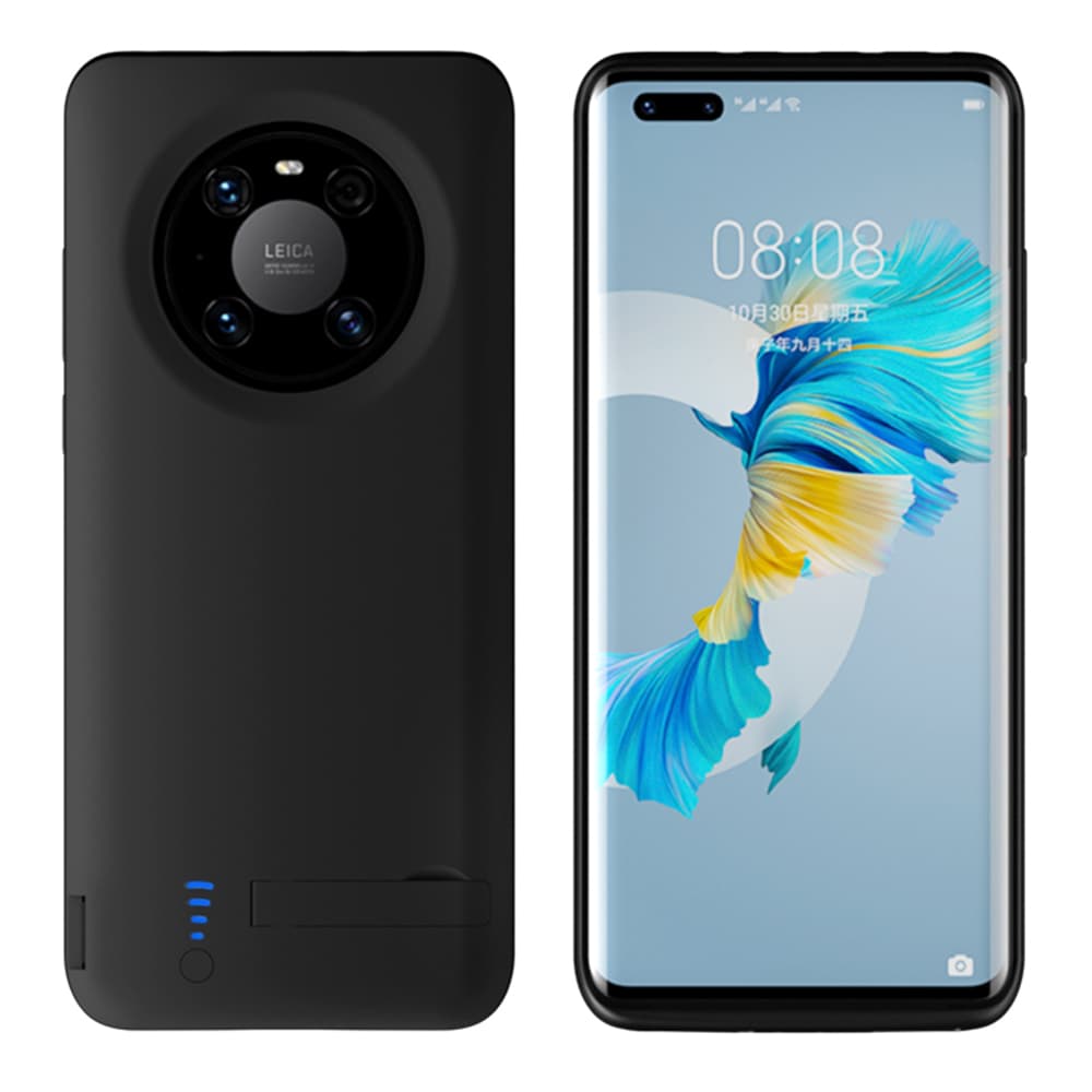 Кейс с вградена батерия за Huawei Mate 40 Pro - Techsuit Power Pro Battery Case 4800mAh (черен)