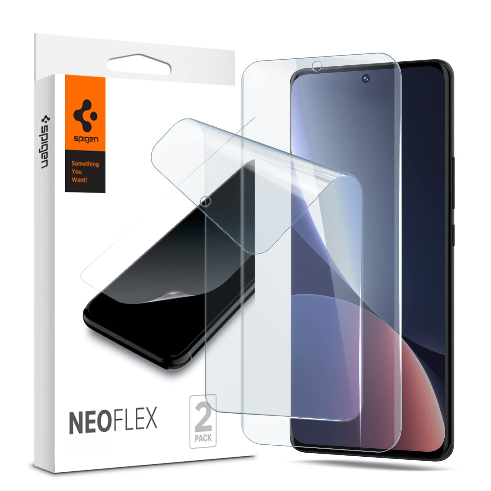 2 броя защитни покрития за целия дисплей на Xiaomi 12 Pro - Spigen Neo FLEX Screen Protector 2 Pack (прозрачен)