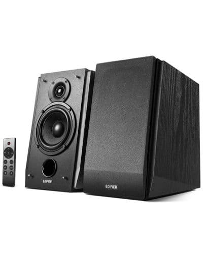 2.0 безжична стерео аудио система - Edifier R1855DB Active 2.0 Bookshelf Speakers (черен)