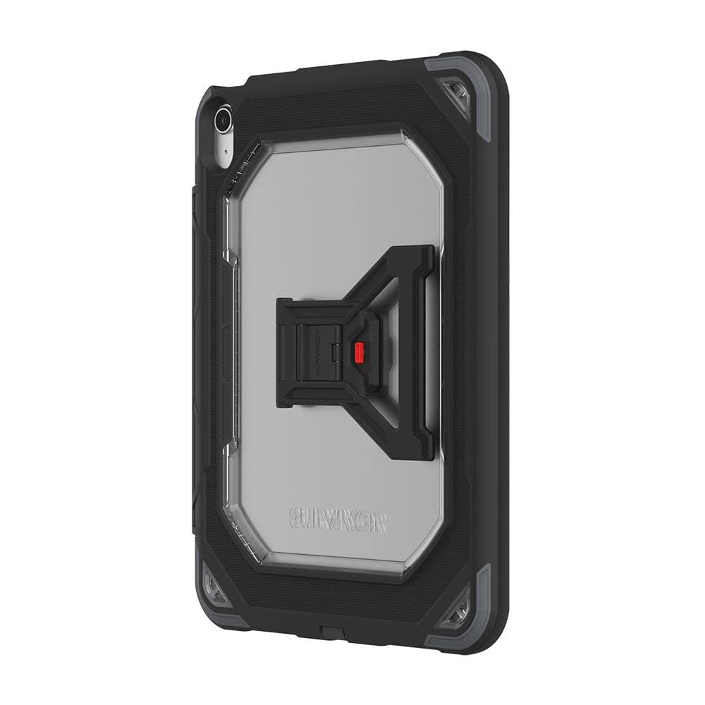 Защита от най-висок клас за iPad Air 5 (2022), iPad Air 4 (2020) (черен-прозрачен) - Griffin Survivor All Terrain Case