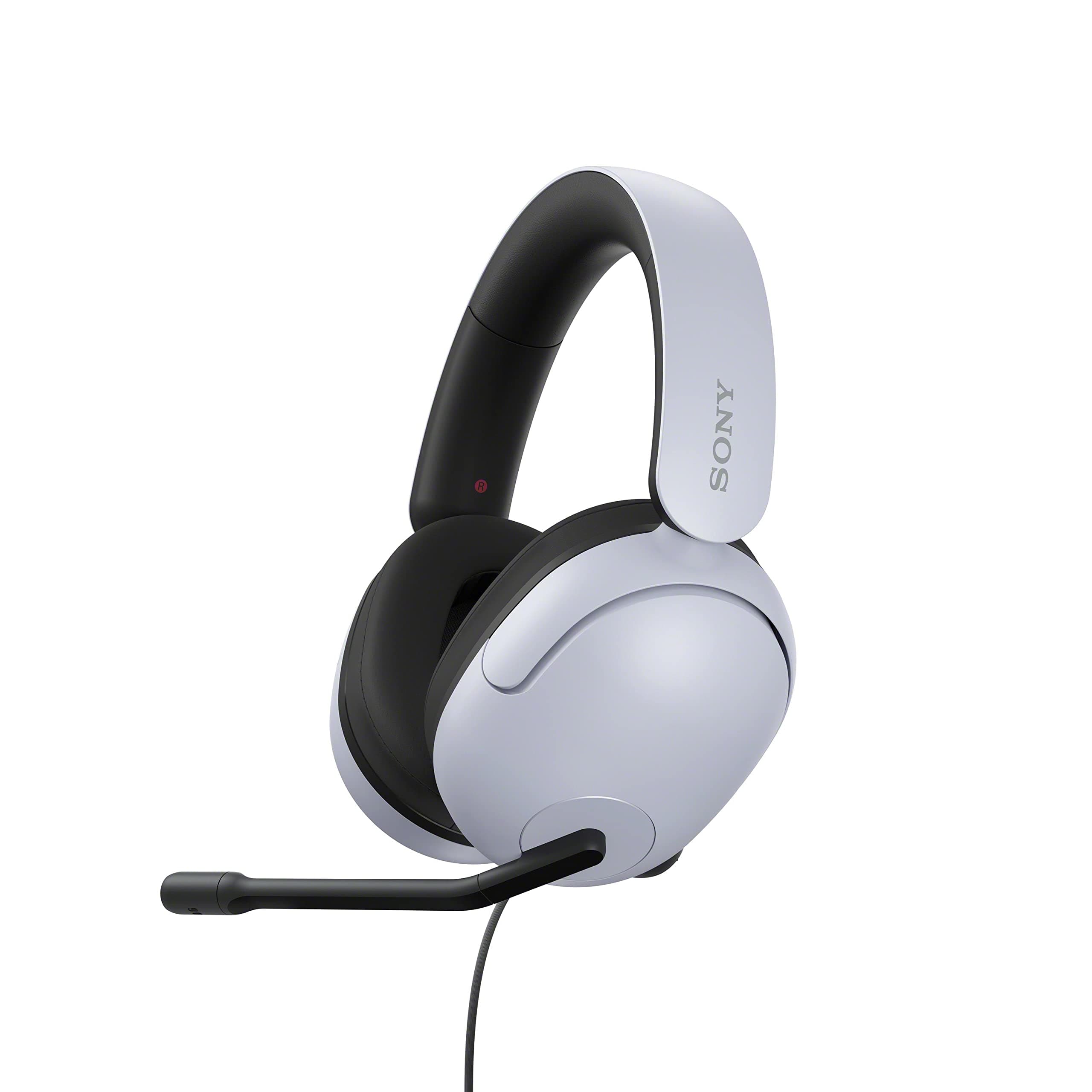 Слушалки Sony Inzone H3 White (MDRG300W.CE7), микрофон, гейминг, шумопотискане, 360 Spatial Sound, ECM, USB, бели