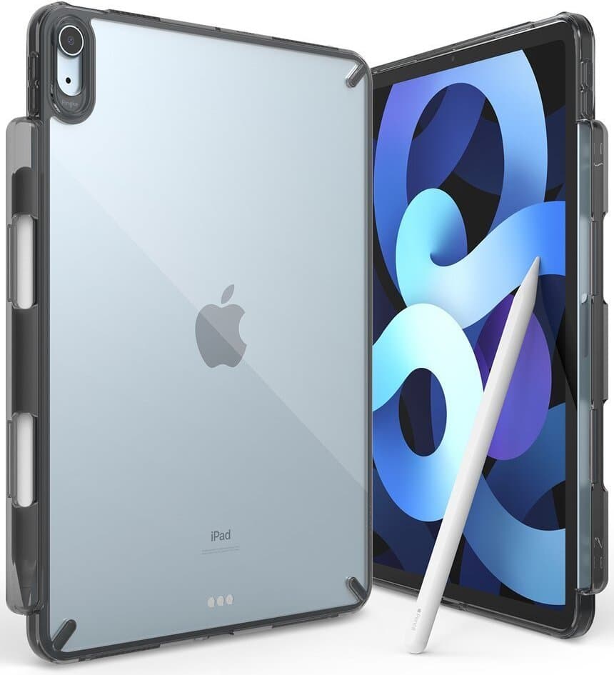 Удароустойчив хибриден кейс за iPad Air 5 (2022), iPad Air 4 (2020) - Ringke Fusion Case (черен)