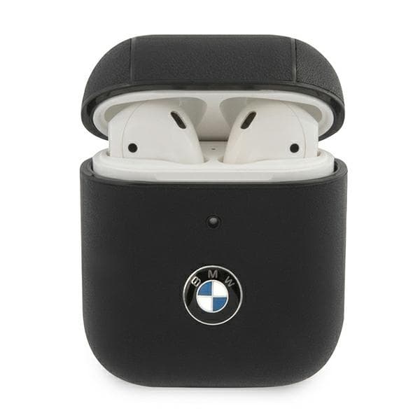 Кожен кейс (естествена кожа) за Apple Airpods и Apple Airpods 2 - BMW Signature Leather Case (черен)