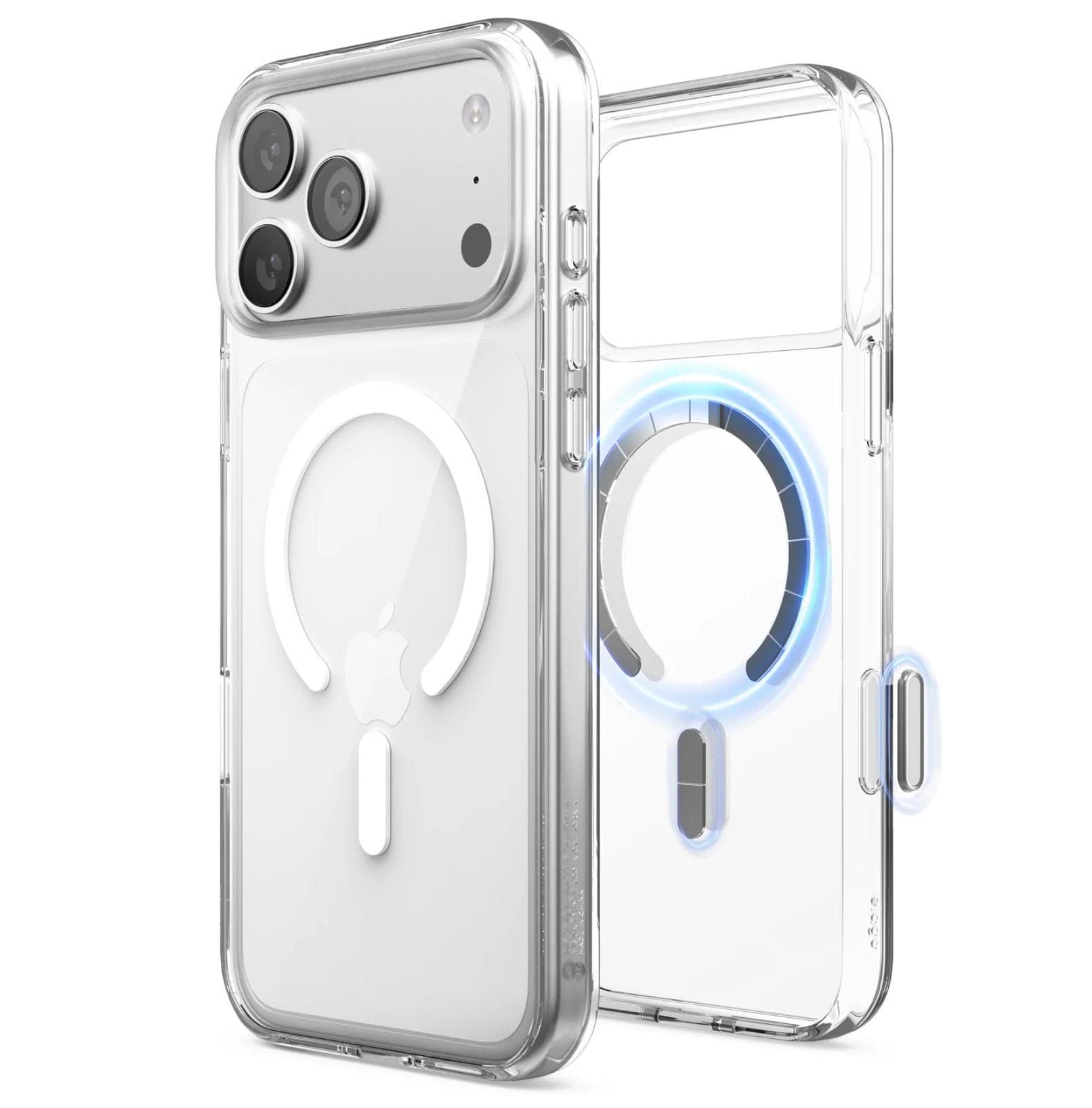 Хибриден удароустойчив кейс с MagSafe за iPhone 17 Pro Max - Elago Magnetic Hybrid Case (прозрачен)