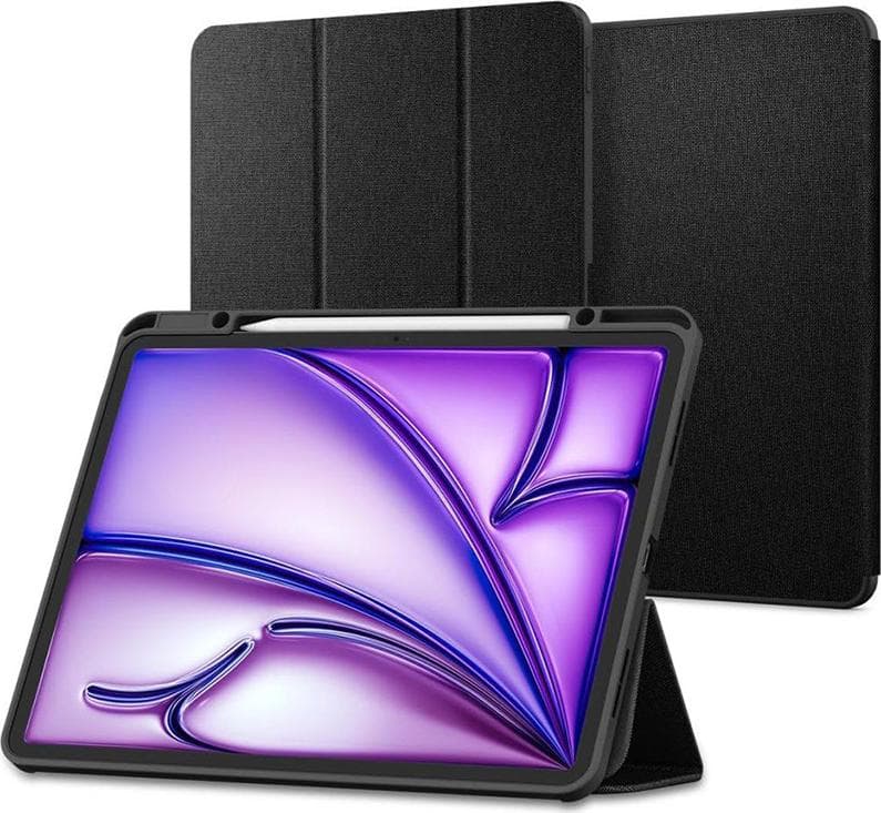 Текстилен кейс и поставка за iPad Air 11 (2025), iPad Air 11 (2024) - Spigen Urban Fit Case (черен)