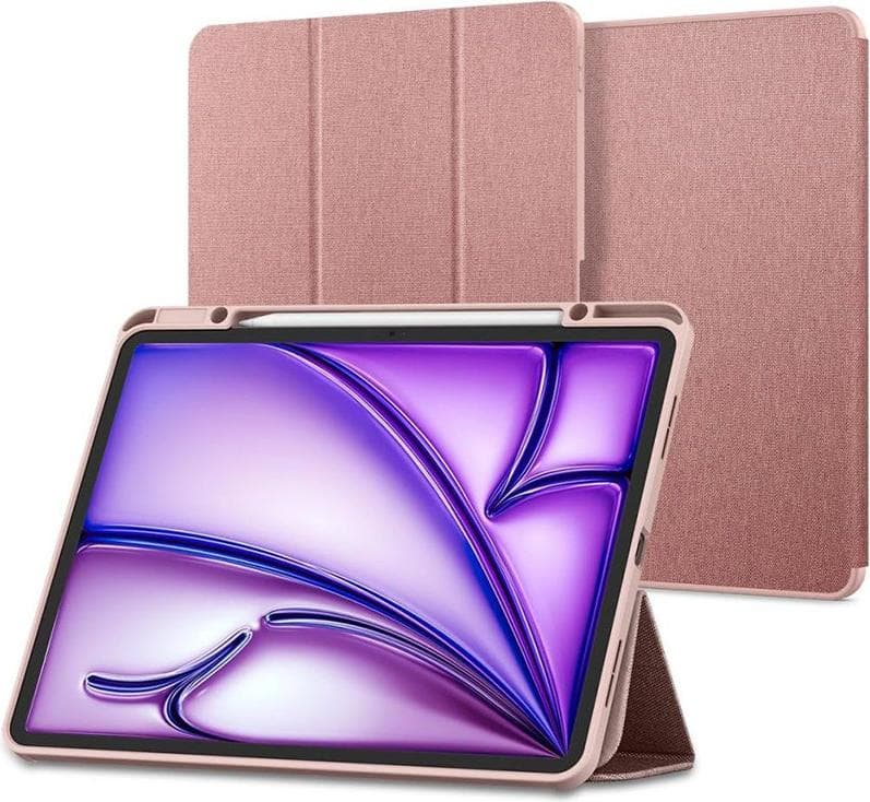 Текстилен кейс и поставка за iPad Air 11 (2025), iPad Air 11 (2024) - Spigen Urban Fit Case (розово злато)