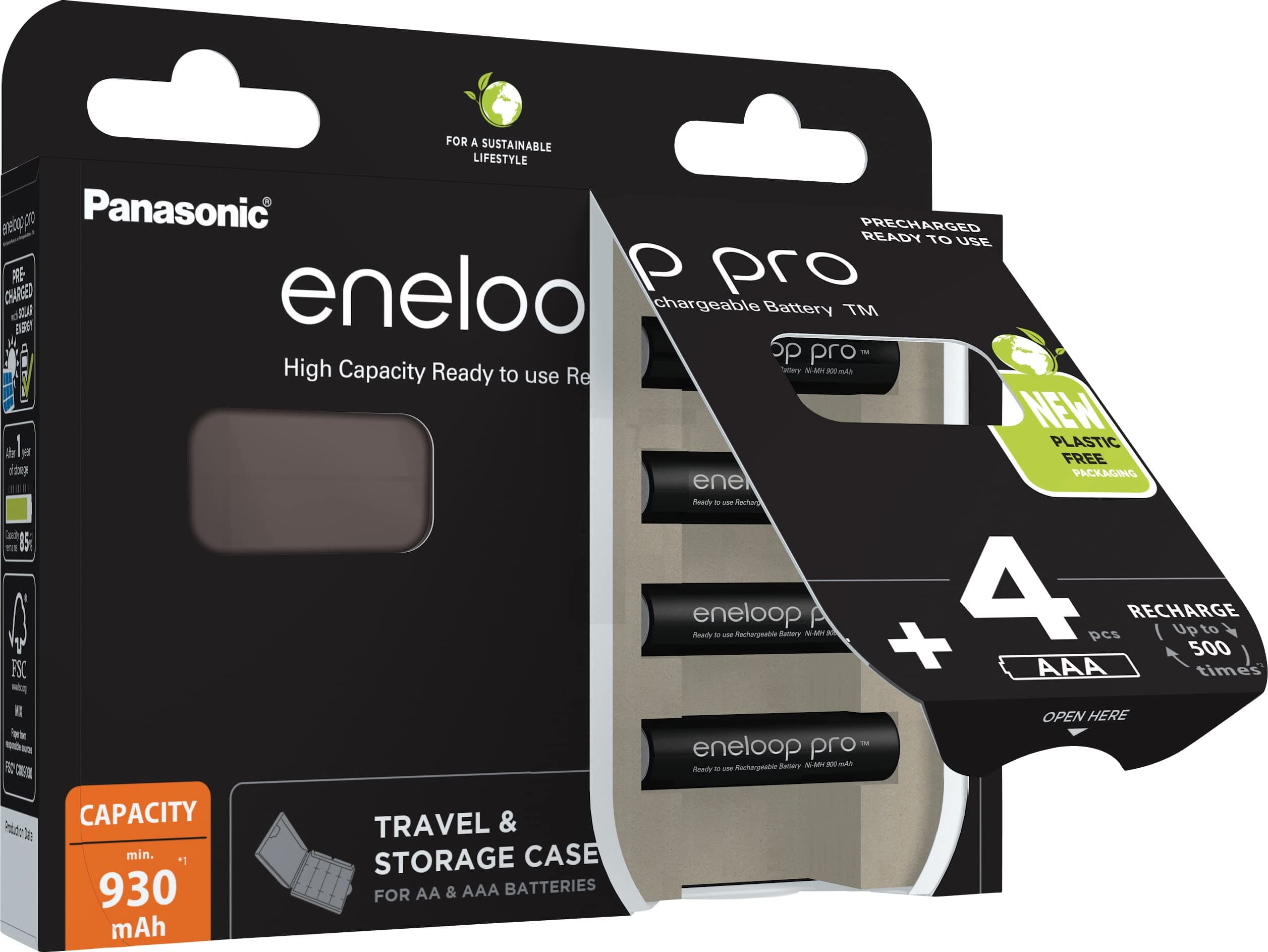 ПАКЕТ БАТЕРИИ PRO BLACK CASE AAA UP TO 930 4BP ENELOOP