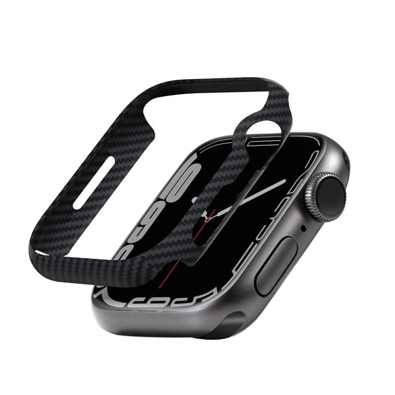 Кевларен кейс за Apple Watch 7 45мм, Apple Watch 8 45мм - Pitaka Aramid Fiber Air Case (черен)