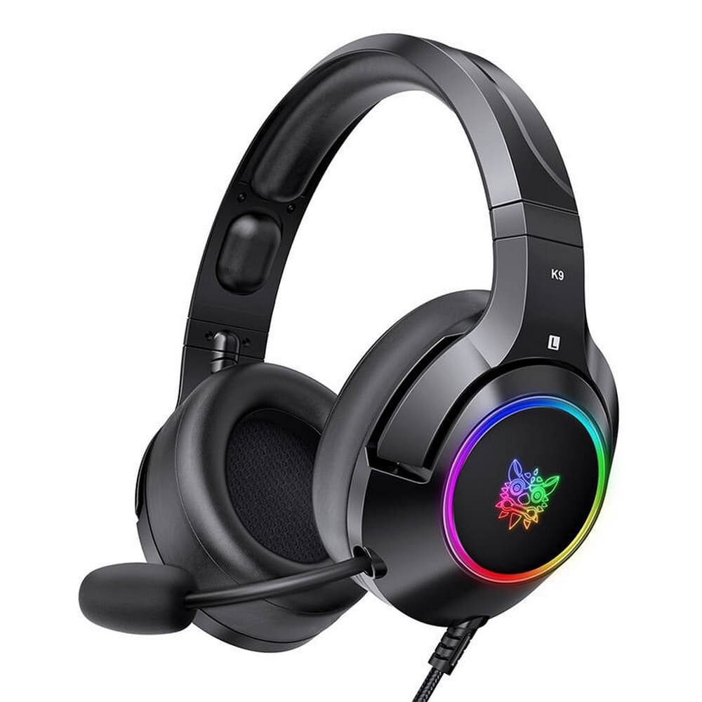 Onikuma K9 Gaming Headphones - USB гейминг слушалки с микрофон за PC (черен)