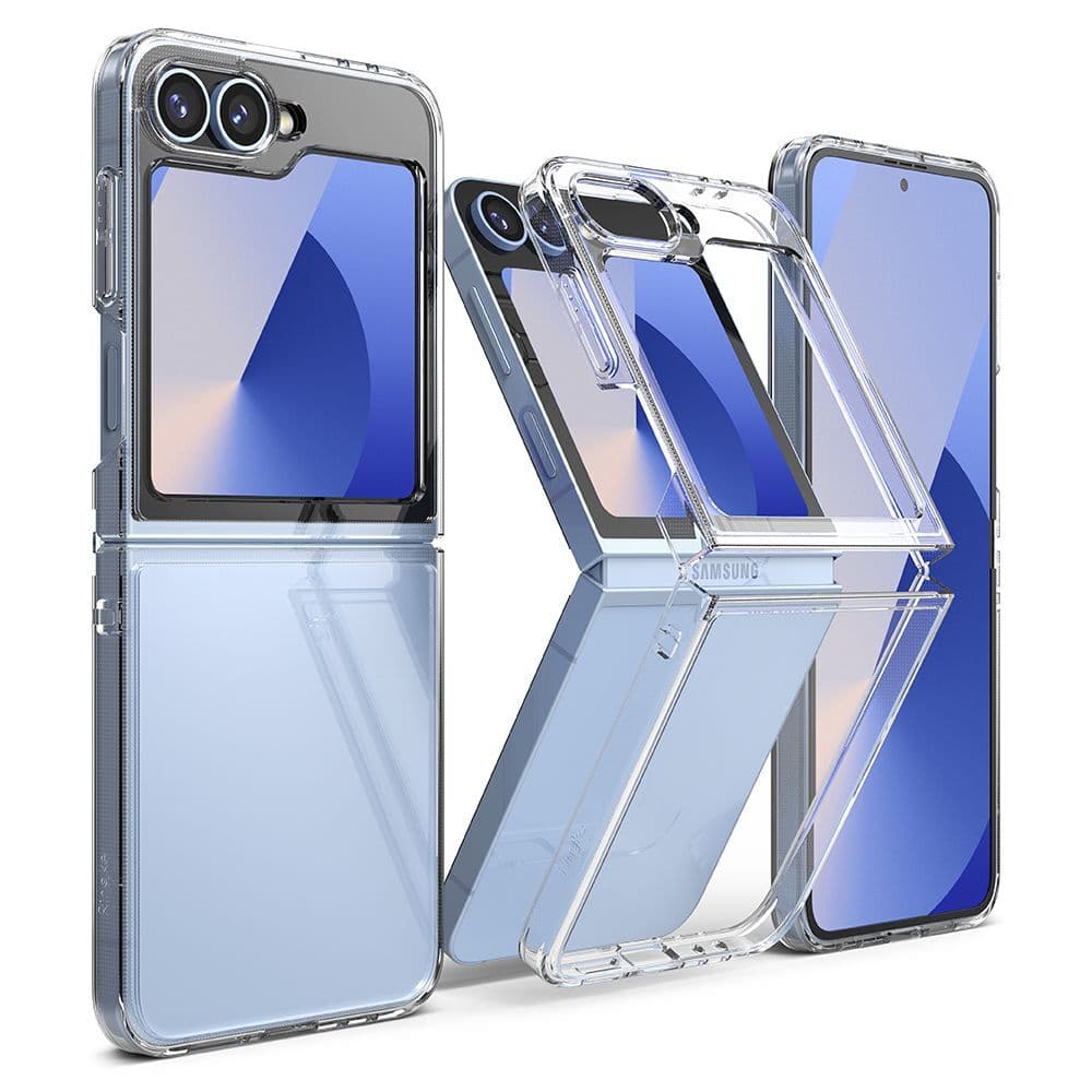 Хибриден удароустойчив кейс за Samsung Galaxy Z Flip6 - Ringke Fusion Case (прозрачен)