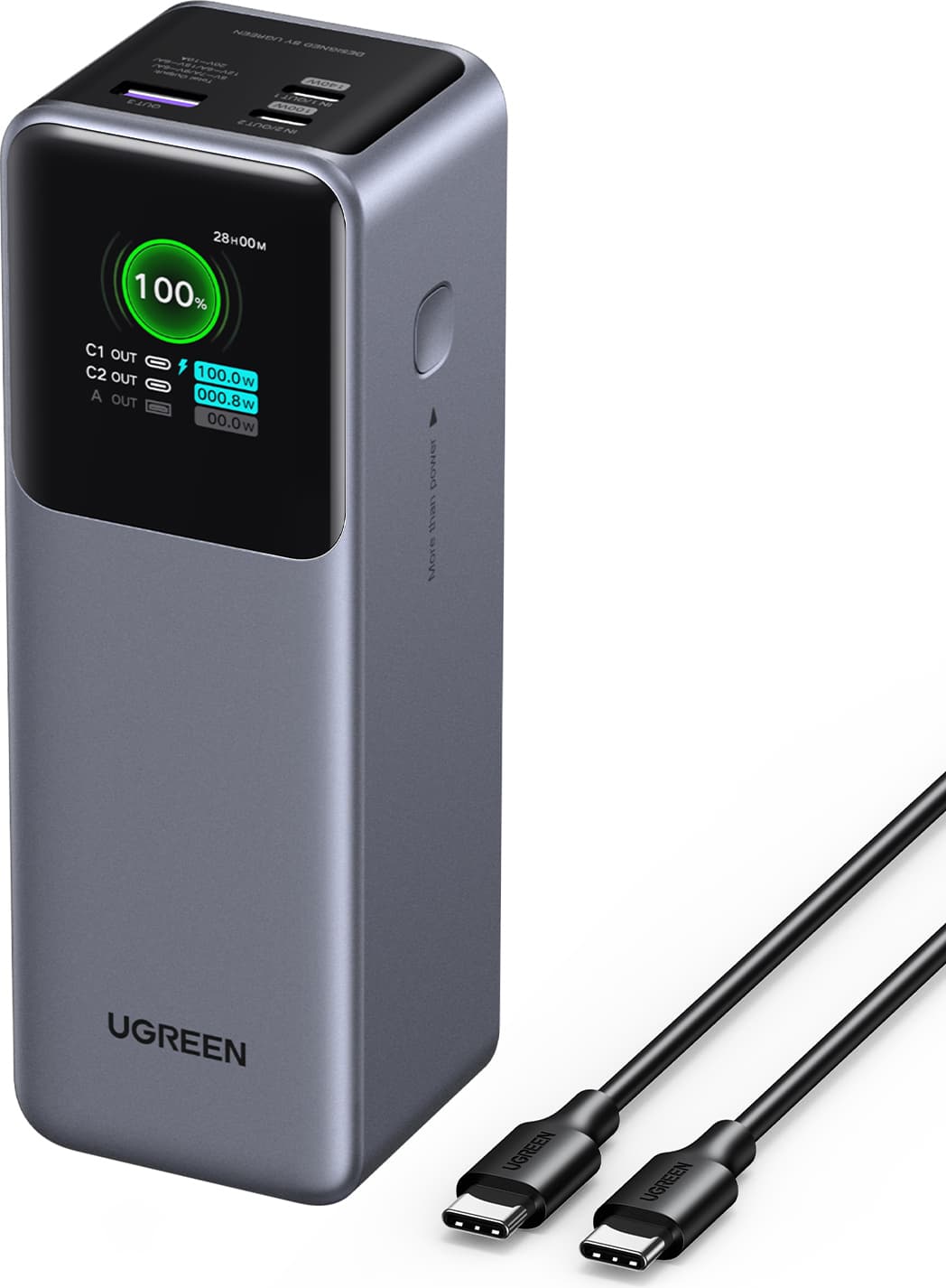POWER BANK 25 000mAh, 200W PB722 UGREEN - СИВ