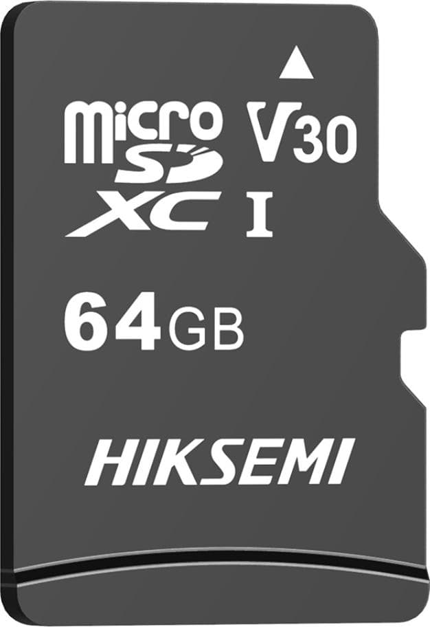 Hiksemi microSDXC 64GB UHS-I TLC V30 With Adapter (клас 10) - microSDXC памет със SD адаптер за мобилни устройства
