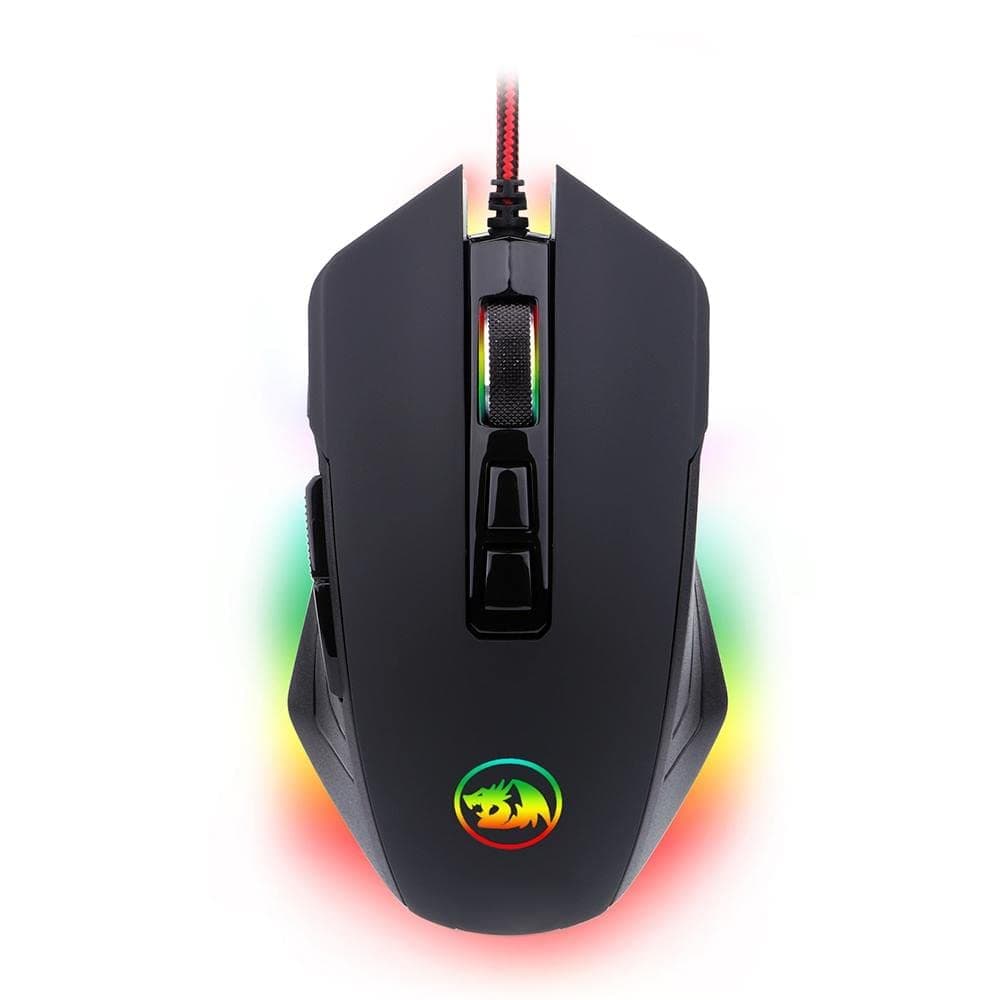 Мишка Redragon Dagger2 RGB, оптична (5000dpi), USB, черна, RGB подсветка, 8 програмируеми бутона