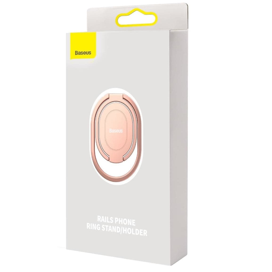 Поставка и аксесоар против изпускане на вашия смартфон - Baseus Rails Phone Ring Holder (LUGD000015) (розов)