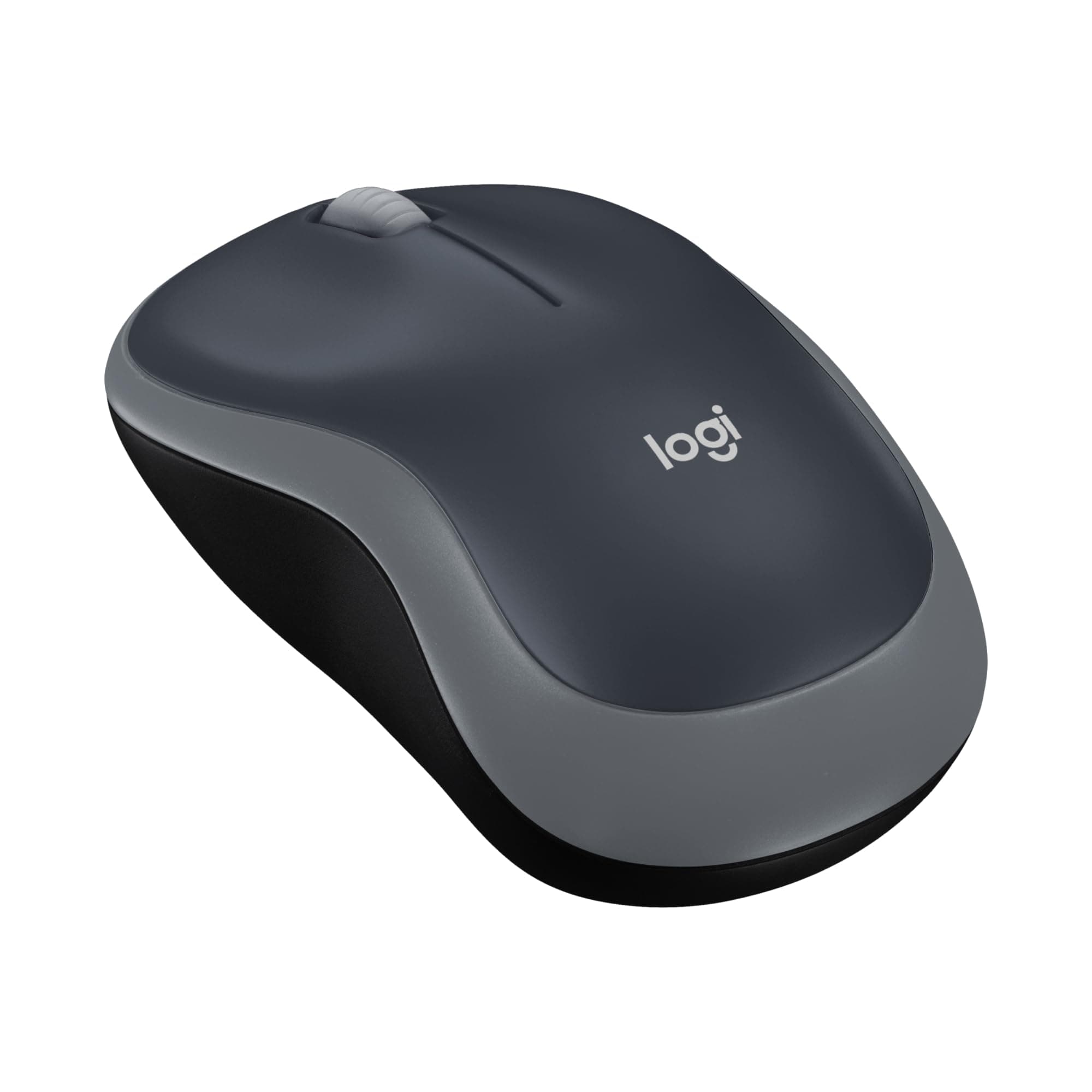 Мишка Logitech M185, оптична (1000 dpi), безжична, USB, сива