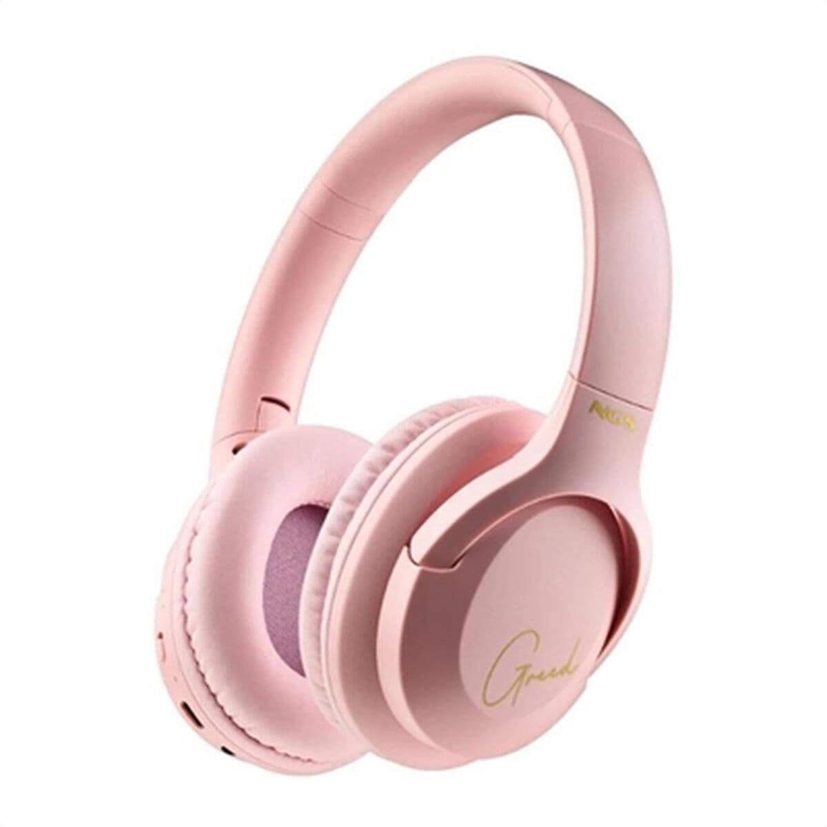 Слушалки NGS Artica Greed, жични/безжични, микрофон, Bluetooth, 3.5mm жак, до 40 часа време на работа, розови
