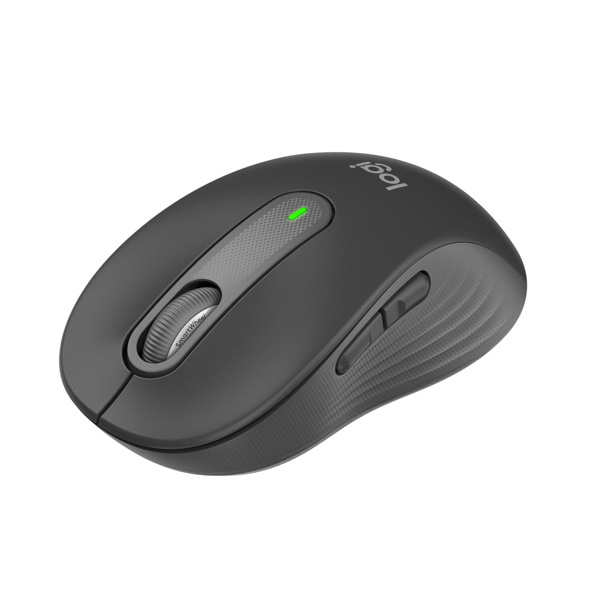 Мишка Logitech Signature M650 Graphite, оптична (4000 dpi), безжична, USB, Bluetooth, черна