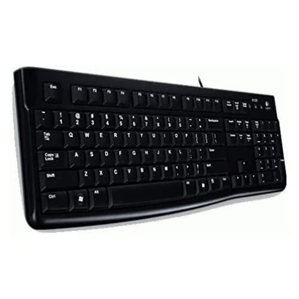 Клавиатура Logitech K120 (920-002509), черна, USB, US International, кирилизирана