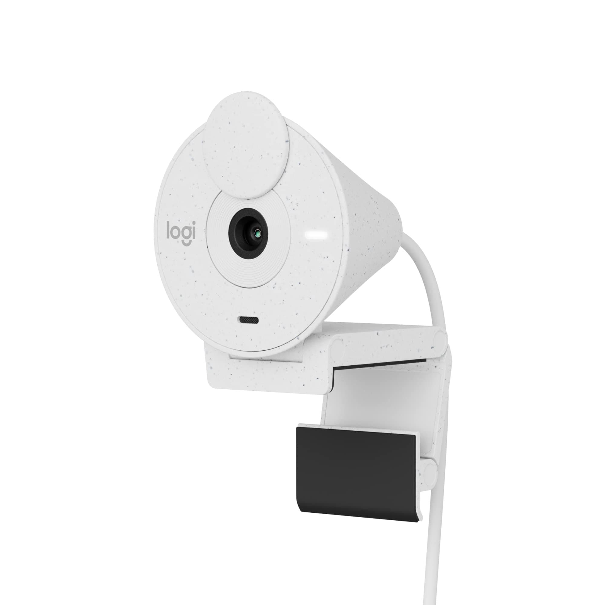 Уеб камера Logitech Brio 300 (960-001442), микрофон, Full HD (1920x1080@30fps), USB-C, бяла