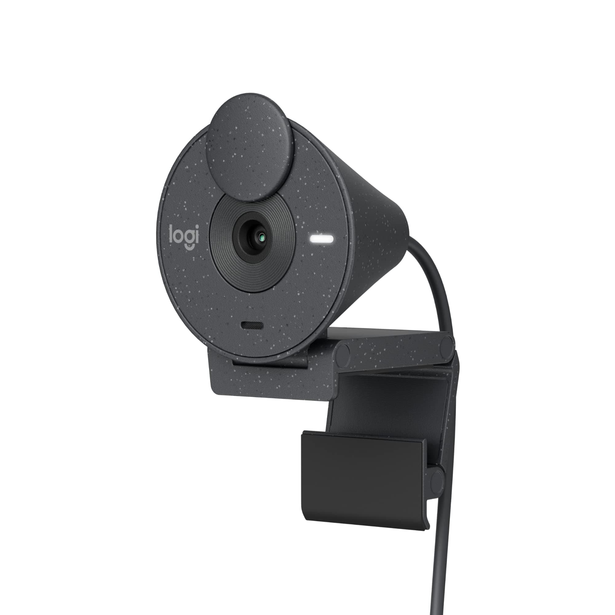 Уеб камера Logitech Brio 300 (960-001436), микрофон, Full HD (1920x1080@30fps), USB-C, сива