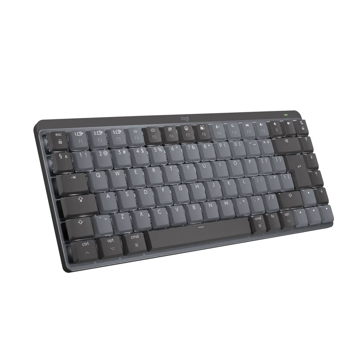 Logitech MX Mechanical Mini for Mac Minimalist Wireless Illuminated Keyboard - SPACE GREY - US INT'L - EMEA