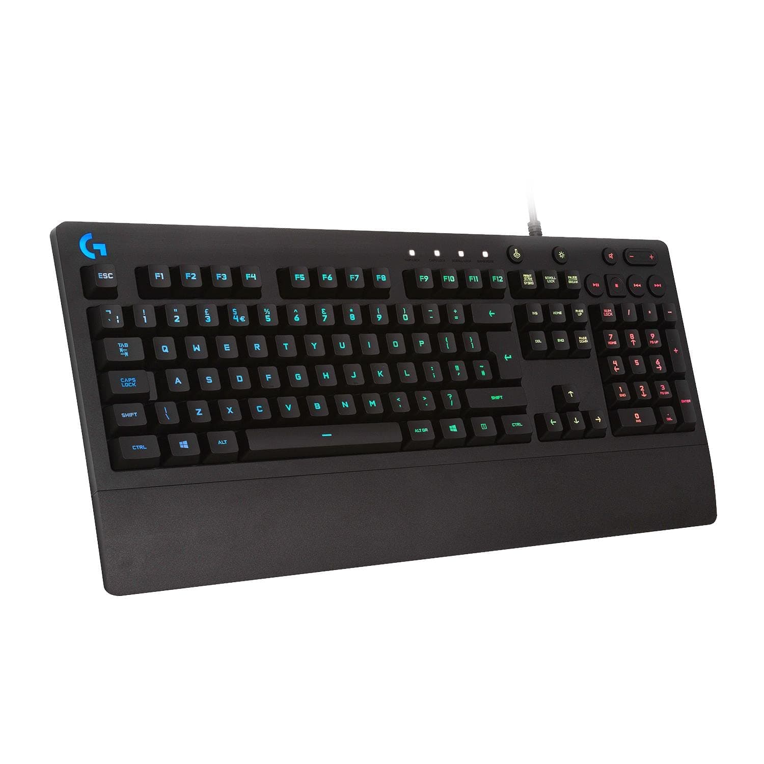 Клавиатура Logitech G213 Prodigy RGB Gaming, Tactile Mech-Dome, гейминг, водоустойчива, черна, USB